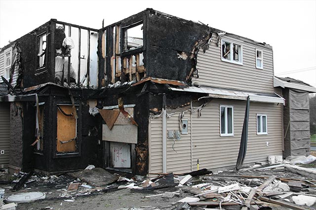 Damaged House Before Fire Damage Clean Up in Chicago, Morton Grove, Norridge, Glenview