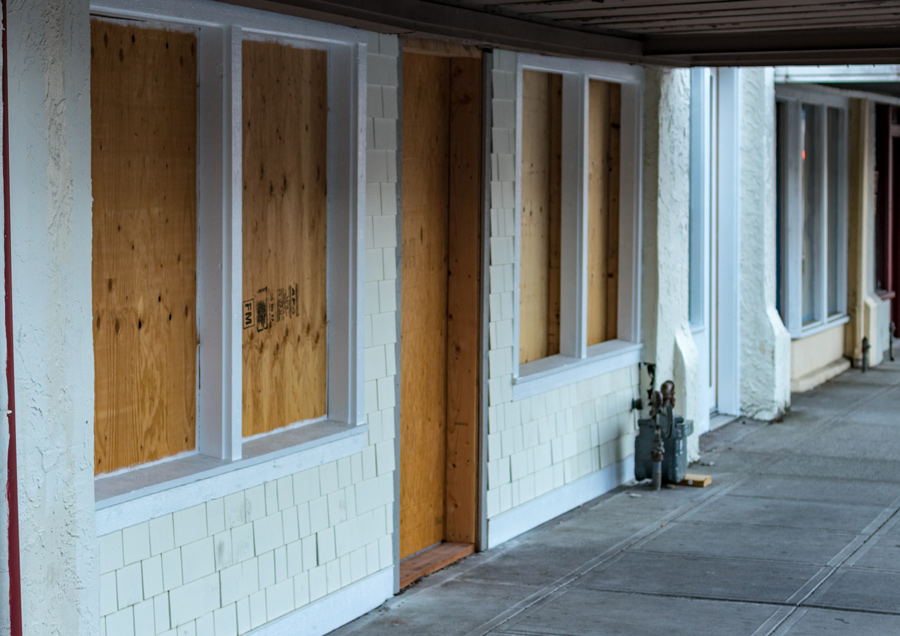 Board up of Chicago Business Storefront